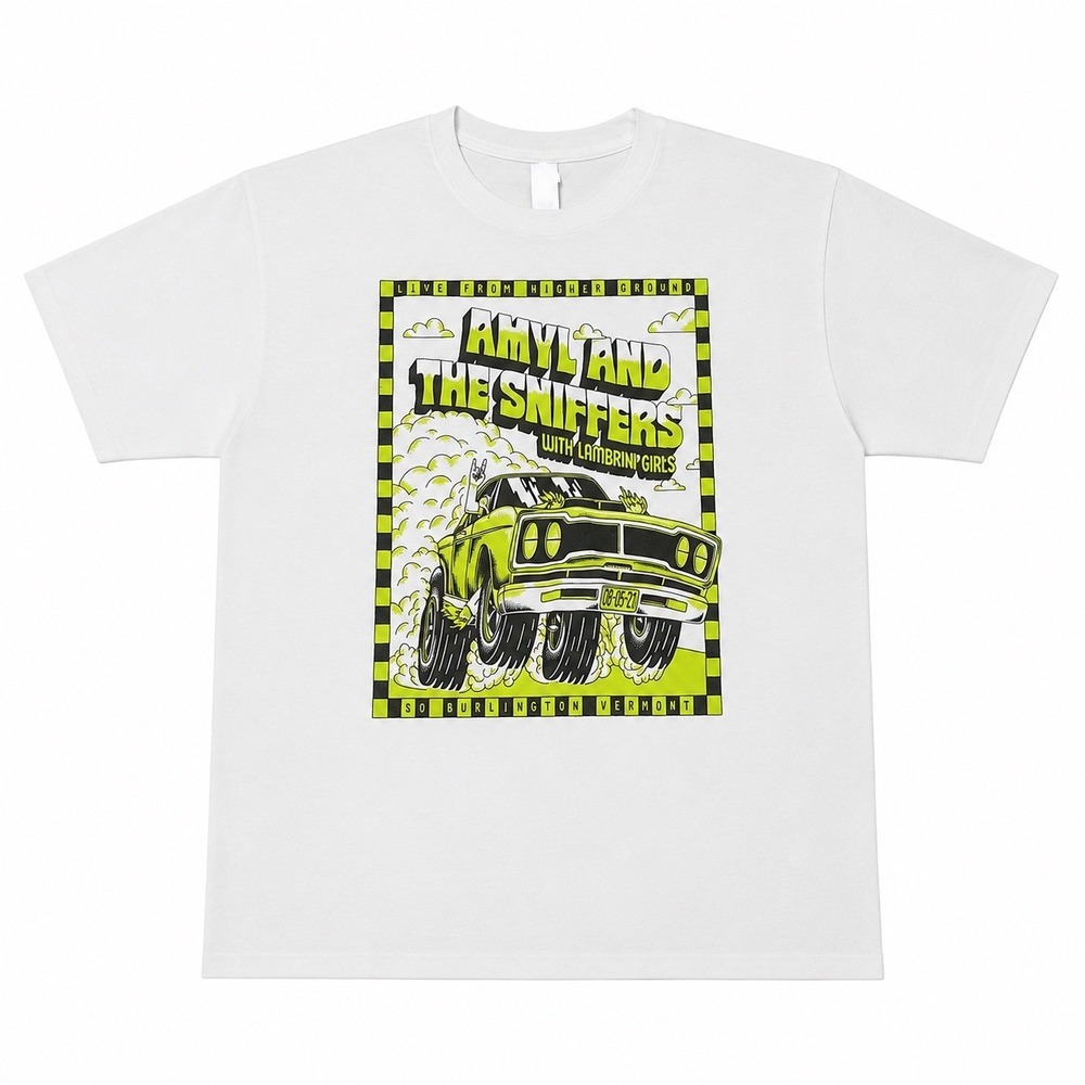 Amyl and the Sniffers Live From Higher Ground Concert Graphic T-Shirt White